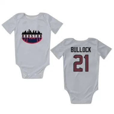 White Houston Texans Calen Bullock   Newborn & Infant Bodysuit