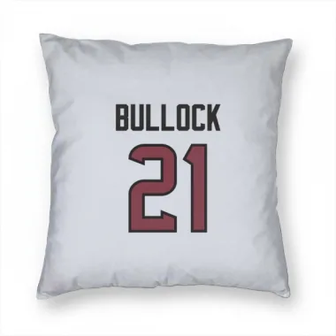 White Houston Texans Calen Bullock   Pillow Cover (18 X 18)