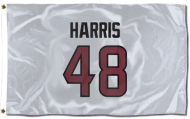 White Houston Texans Christian Harris   Flag (3 X 5)