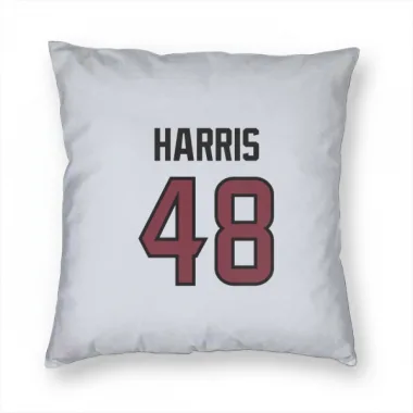 White Houston Texans Christian Harris   Pillow Cover (18 X 18)