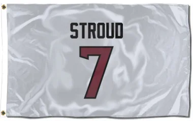 White Houston Texans C.J. Stroud   Flag (3 X 5)