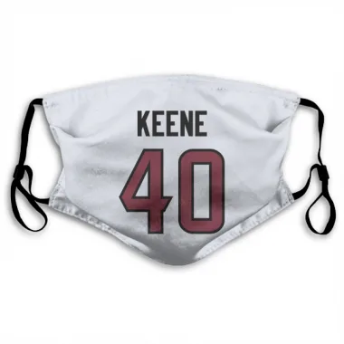 White Houston Texans Dalton Keene   Face Mask