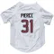 White Houston Texans Dameon Pierce   Dog & Cat Pet Jersey