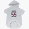 White Houston Texans Danielle Hunter   Dog & Cat Pet Hoodie