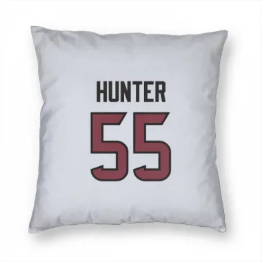 White Houston Texans Danielle Hunter   Pillow Cover (18 X 18)