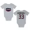 White Houston Texans Dare Ogunbowale   Newborn & Infant Bodysuit