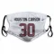 White Houston Texans DeAndre Houston-Carson   DeAndre -Carson  Face Mask