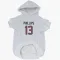 White Houston Texans Del'Shawn Phillips   Dog & Cat Pet Hoodie