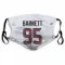 White Houston Texans Derek Barnett   Face Mask