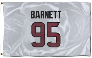 White Houston Texans Derek Barnett   Flag (3 X 5)