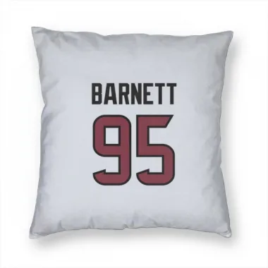 White Houston Texans Derek Barnett   Pillow Cover (18 X 18)