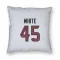 White Houston Texans Devin White   Pillow Cover (18 X 18)