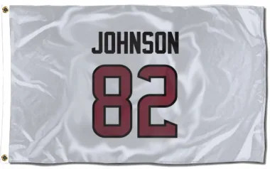 White Houston Texans Diontae Johnson   Flag (3 X 5)