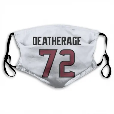 White Houston Texans Dylan Deatherage   Face Mask