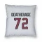 White Houston Texans Dylan Deatherage   Pillow Cover (18 X 18)