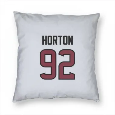 White Houston Texans Dylan Horton   Pillow Cover (18 X 18)