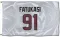 White Houston Texans Folorunso Fatukasi   Flag (3 X 5)