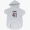 White Houston Texans Gregory Junior   Dog & Cat Pet Hoodie