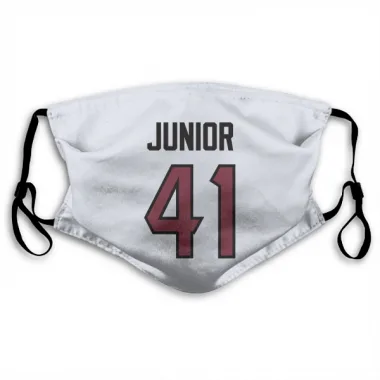 White Houston Texans Gregory Junior   Face Mask