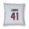 White Houston Texans Gregory Junior   Pillow Cover (18 X 18)