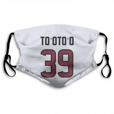 White Houston Texans Henry To'oTo'o   Face Mask