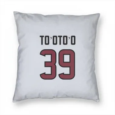 White Houston Texans Henry To'oTo'o   Pillow Cover (18 X 18)