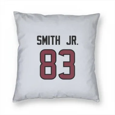 White Houston Texans Irv Smith Jr.   Pillow Cover (18 X 18)