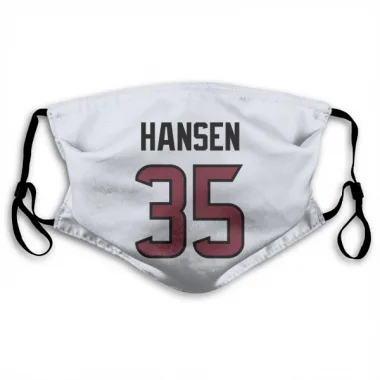 White Houston Texans Jake Hansen   Face Mask