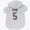 White Houston Texans Jalen Pitre   Dog & Cat Pet Hoodie