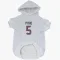 White Houston Texans Jalen Pitre   Dog & Cat Pet Hoodie