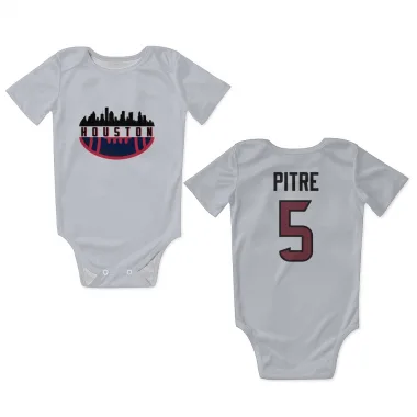 White Houston Texans Jalen Pitre   Newborn & Infant Bodysuit