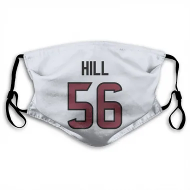 White Houston Texans Jamal Hill   Face Mask