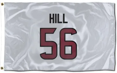 White Houston Texans Jamal Hill   Flag (3 X 5)