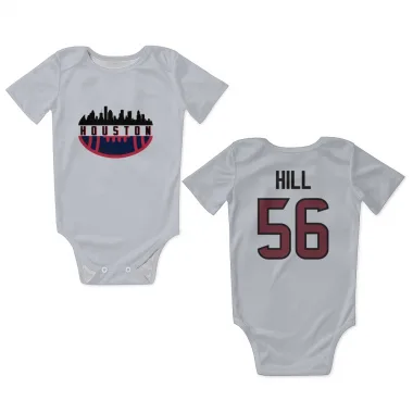 White Houston Texans Jamal Hill   Newborn & Infant Bodysuit