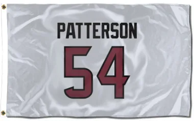 White Houston Texans Jarrett Patterson   Flag (3 X 5)