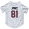 White Houston Texans Jaxon Janke   Dog & Cat Pet Jersey