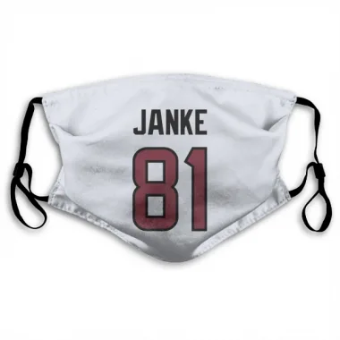 White Houston Texans Jaxon Janke   Face Mask