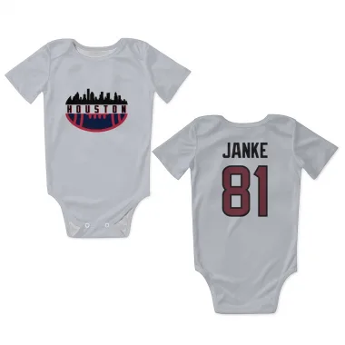 White Houston Texans Jaxon Janke   Newborn & Infant Bodysuit