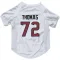 White Houston Texans Jaylon Thomas   Dog & Cat Pet Jersey