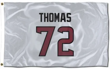 White Houston Texans Jaylon Thomas   Flag (3 X 5)