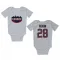 White Houston Texans Joe Mixon   Newborn & Infant Bodysuit