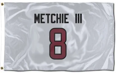 White Houston Texans John Metchie III   Flag (3 X 5)