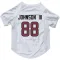 White Houston Texans Johnny Johnson III   Dog & Cat Pet Jersey