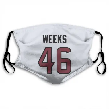 White Houston Texans Jon Weeks   Face Mask