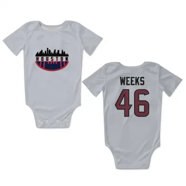 White Houston Texans Jon Weeks   Newborn & Infant Bodysuit