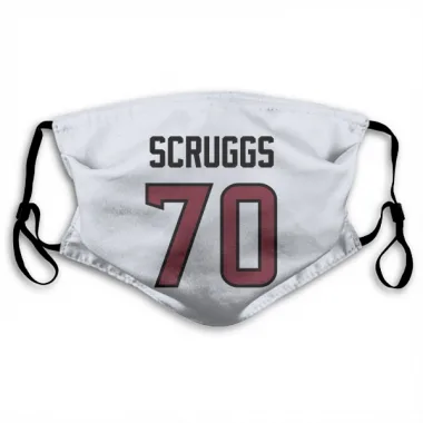 White Houston Texans Juice Scruggs   Face Mask