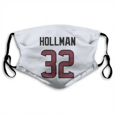 White Houston Texans Ka'dar Hollman   Face Mask