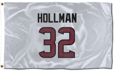 White Houston Texans Ka'dar Hollman   Flag (3 X 5)