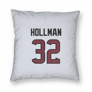 White Houston Texans Ka'dar Hollman   Pillow Cover (18 X 18)