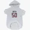 White Houston Texans Kendrick Green   Dog & Cat Pet Hoodie